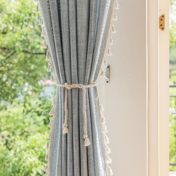 Elegant Blue Curtains - Picture 4 of 10